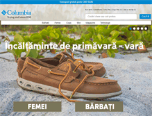 Tablet Screenshot of columbia-sportswear.ro